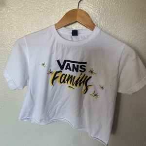 Vans Family exclusive Crop top custom cut Tee